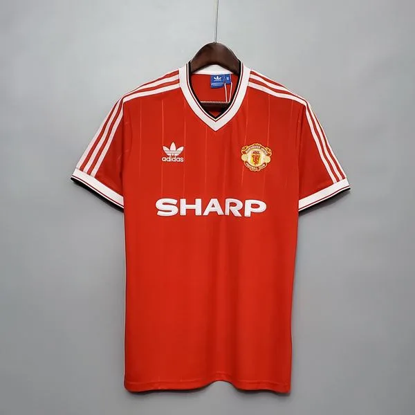 Camiseta de fútbol Manchester United 1983/84 LOCAL MANGA CORTA VERSION FAN
